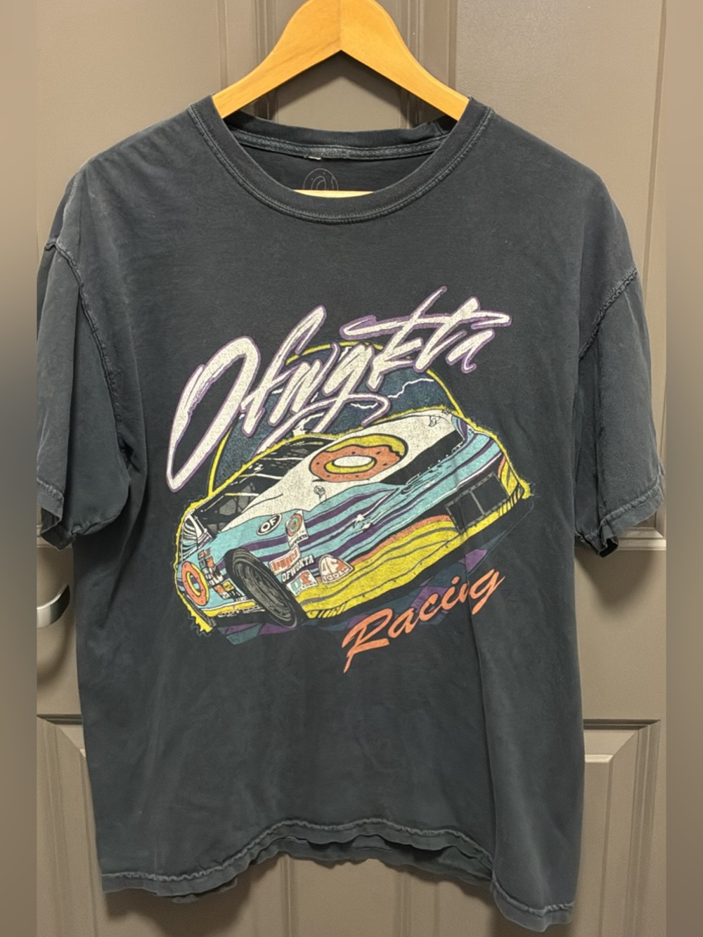 Odd Future Black Short-Sleeve Racing Graphic Tee